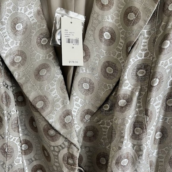 NWT Isabel Toledo for Lane Bryant Lightweight Coat size 24 - Picture 4 of 6